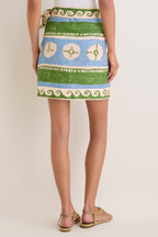 Olympia Fresco Payton Wrap Mini Skirt