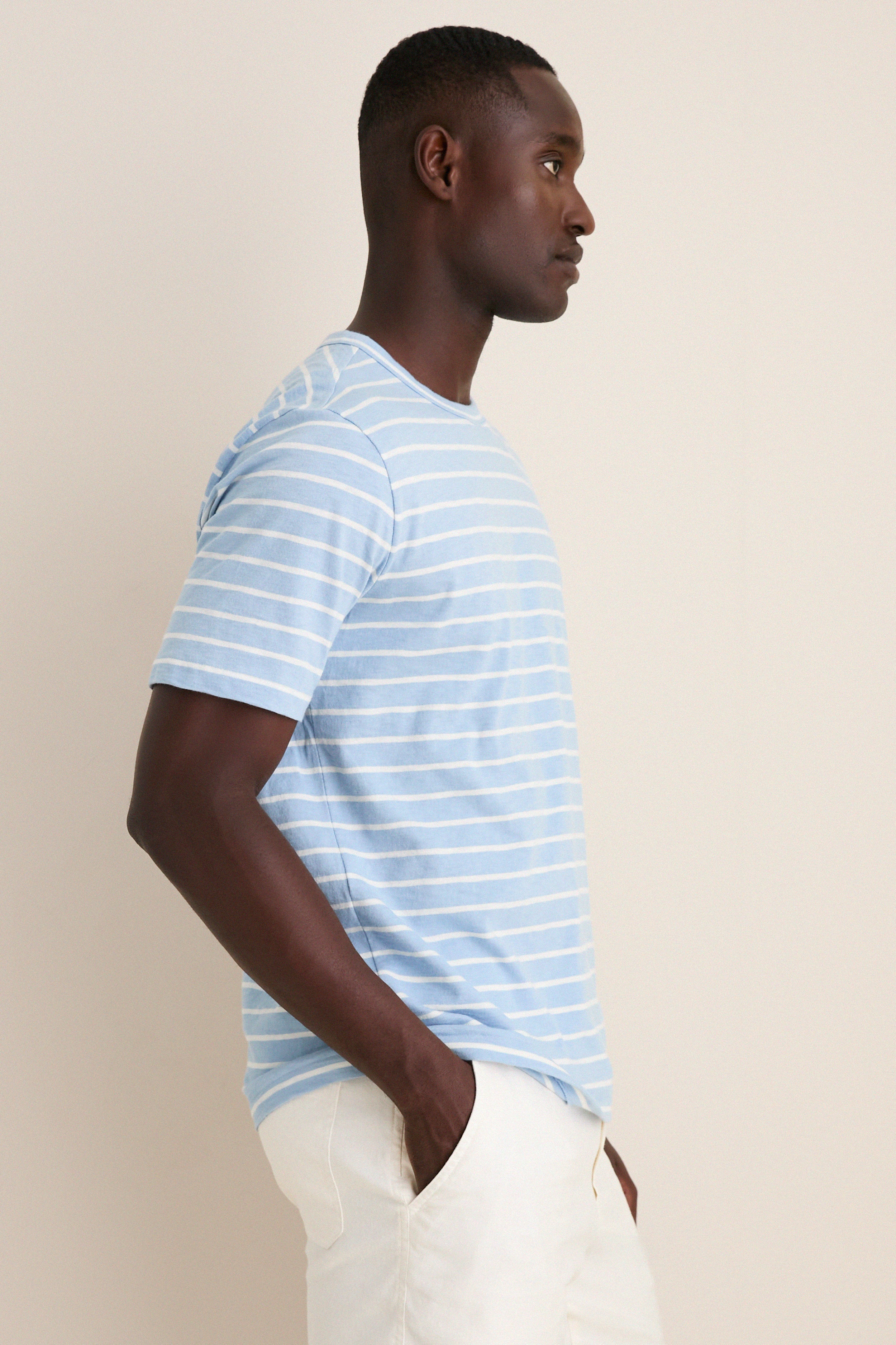Bermuda Sail Stripe Sunwashed Tee