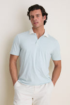 Beach Fog Stripe Movement Pique Polo