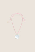 Exclusive Mother of Pearl Daisy Cord Necklace