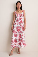Red Bailey Midi Dress