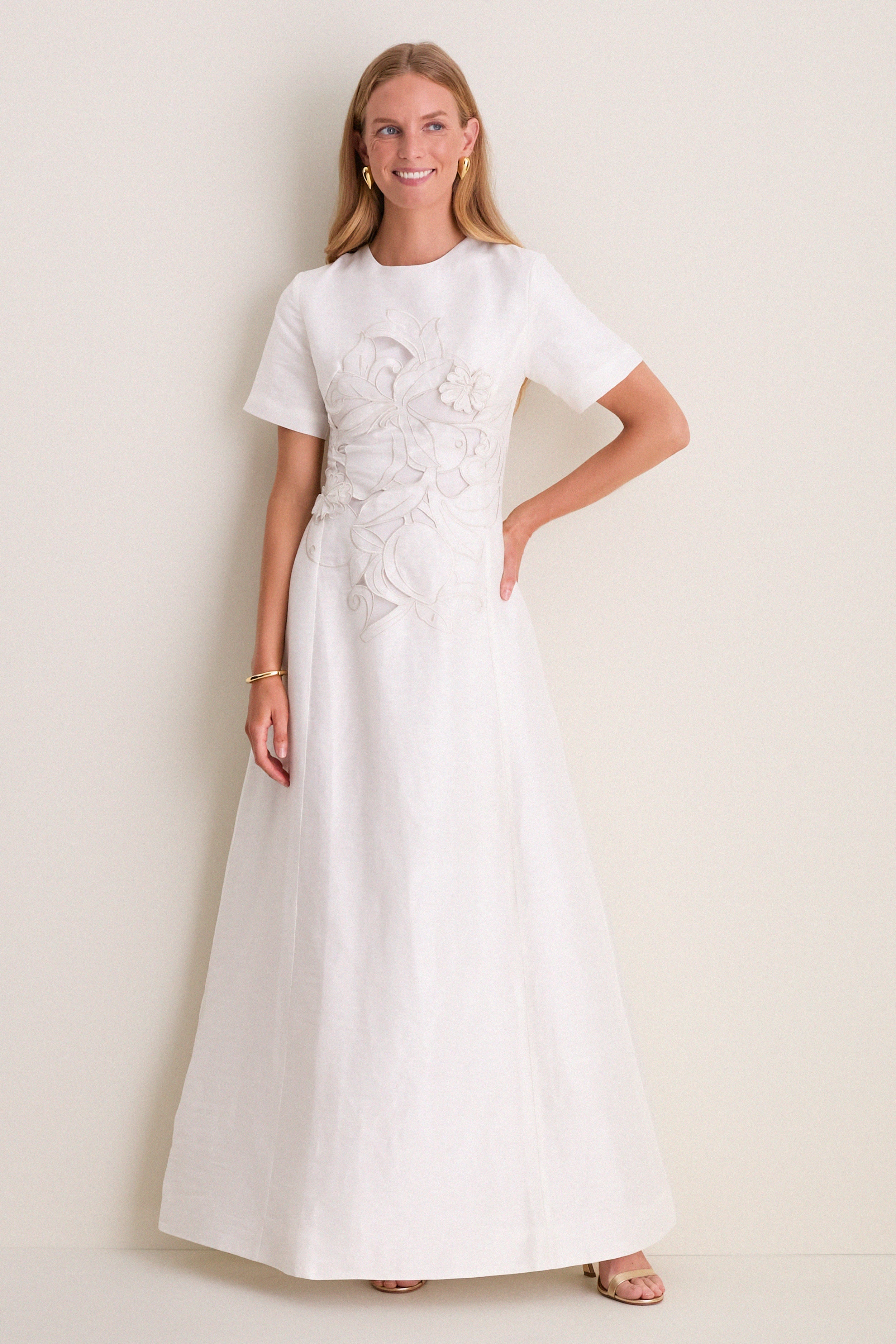 Snow Alice Applique Maxi Dress