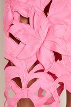 Fuschia Rayna Applique Bustier Maxi Dress