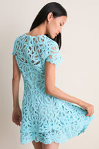 Pool Lina Laced Guipure Mini Dress