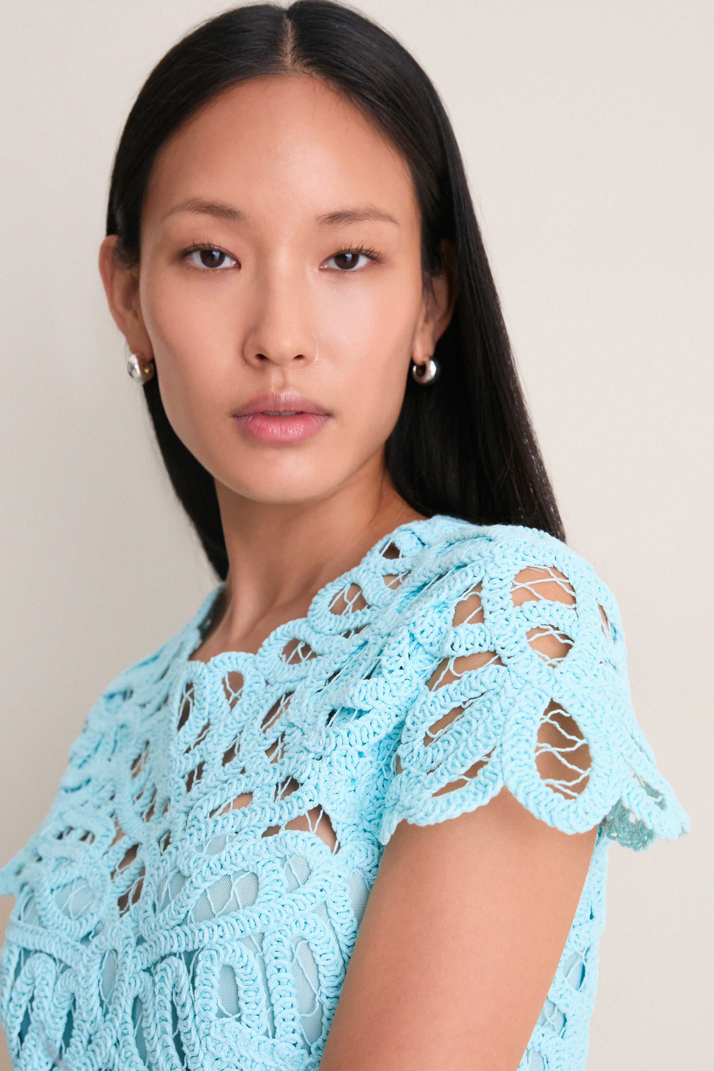 Pool Lina Laced Guipure Mini Dress