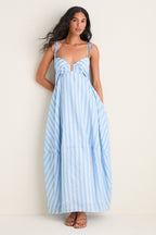 Oxford Blue Multi Melly Midi Dress