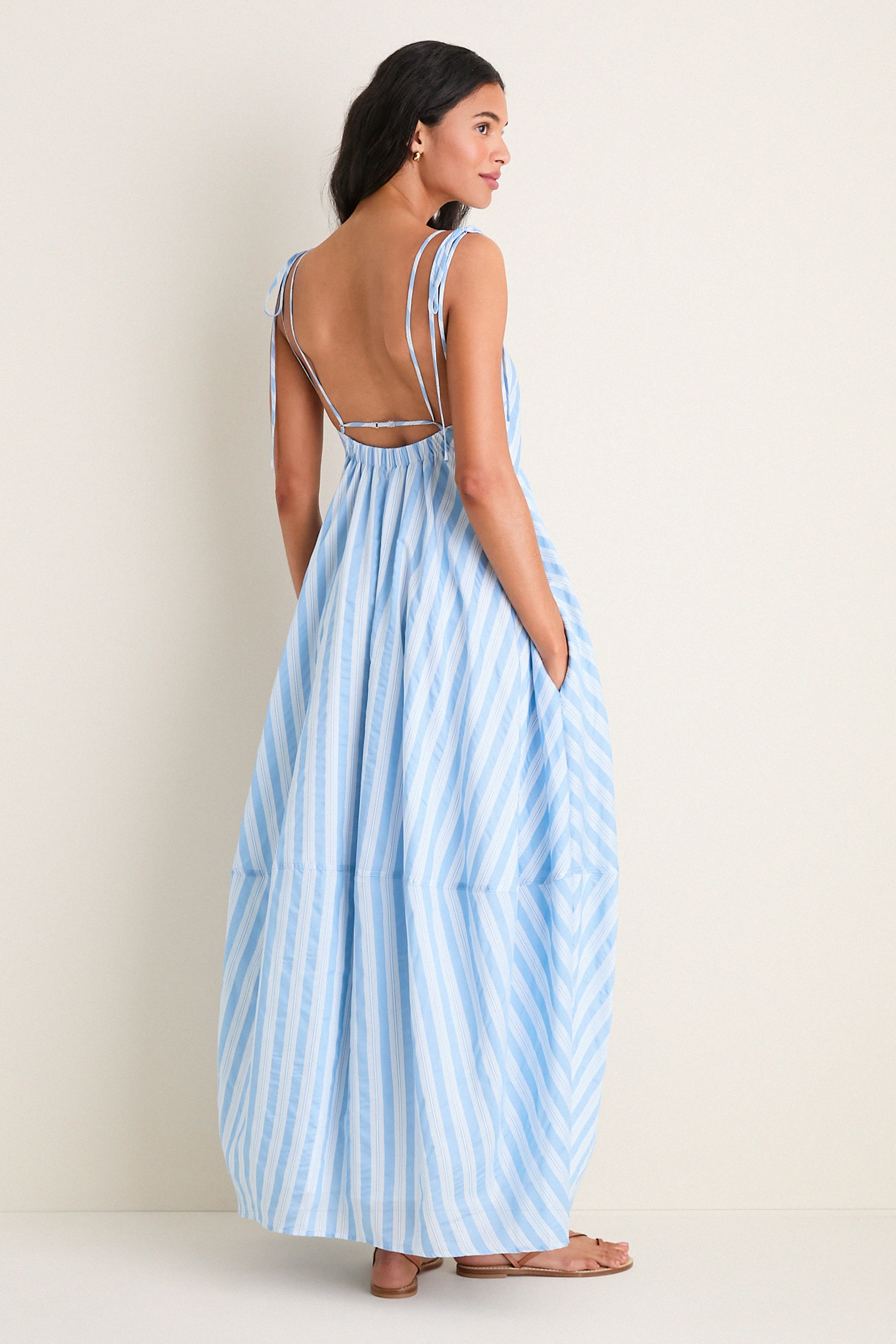 Oxford Blue Multi Melly Midi Dress
