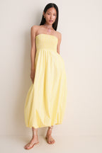 Daffodil Elisa Stripe Lunaire Midi Dress