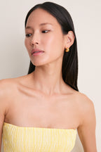 Daffodil Elisa Stripe Lunaire Midi Dress
