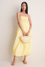 Daffodil Elisa Stripe Lunaire Midi Dress