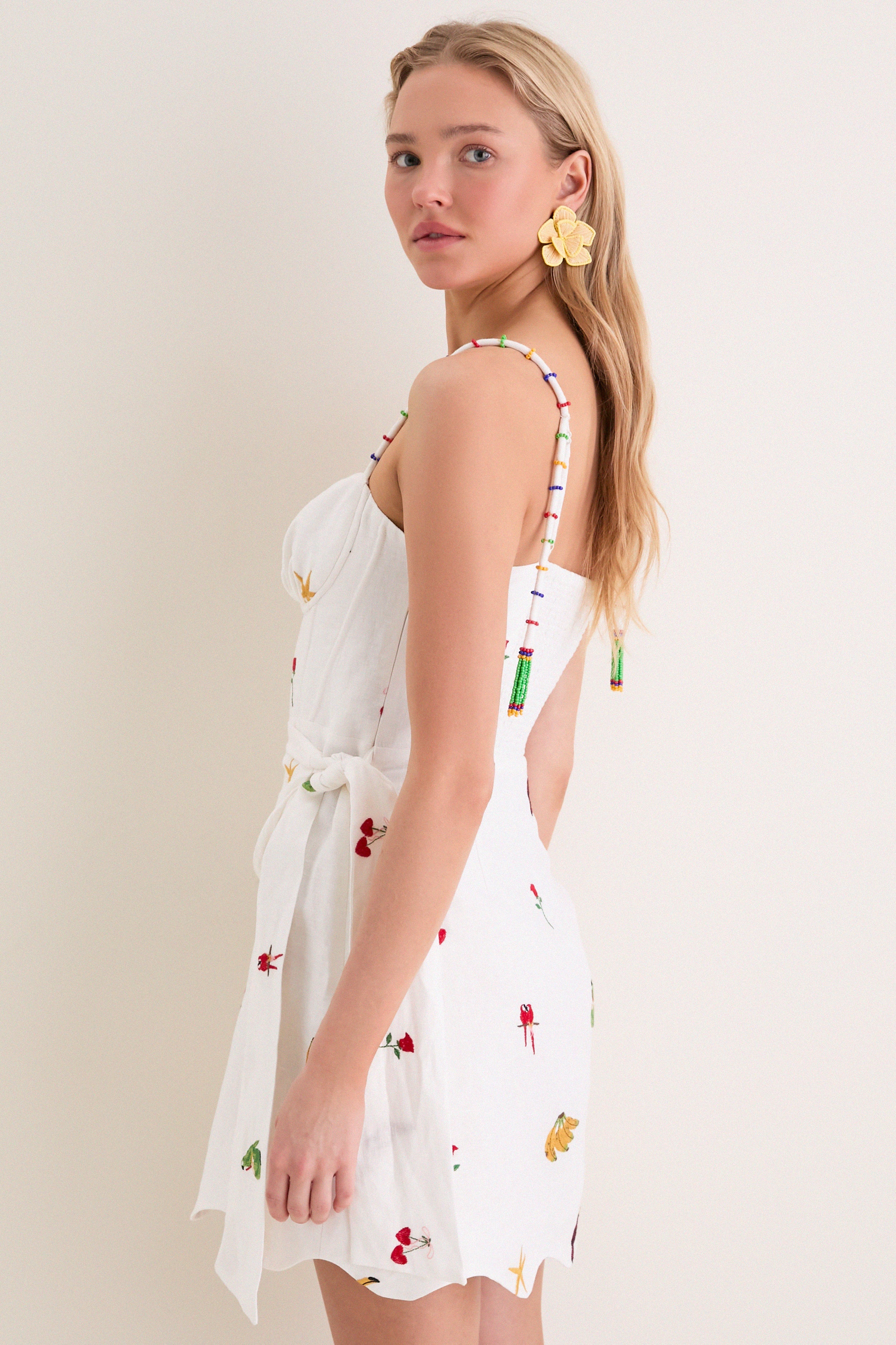 Off-White Cool Day Relaxed Mini Dress