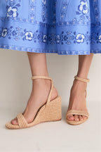 Natural Chunky Raffia Gavi Wedges