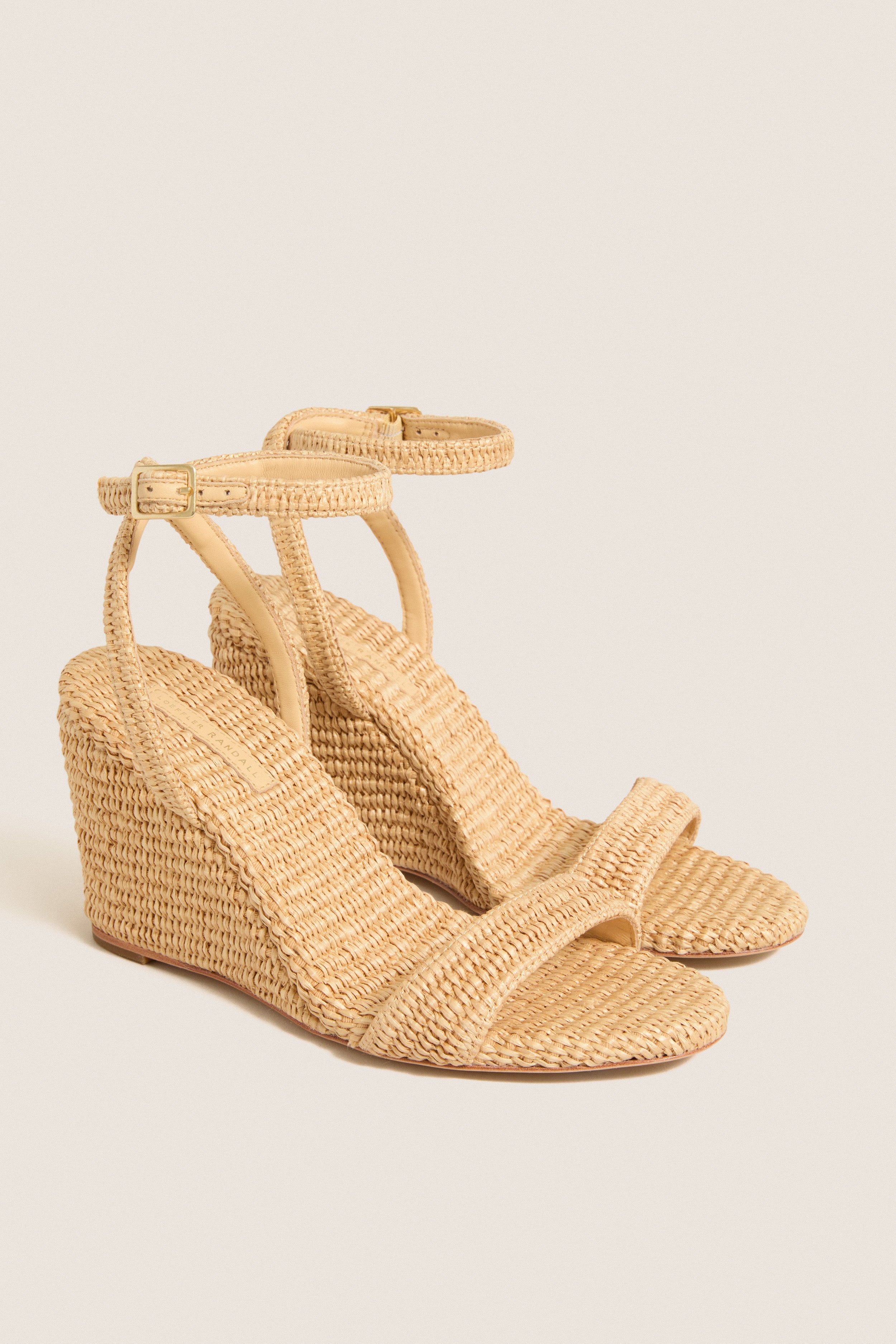 Natural Chunky Raffia Gavi Wedges