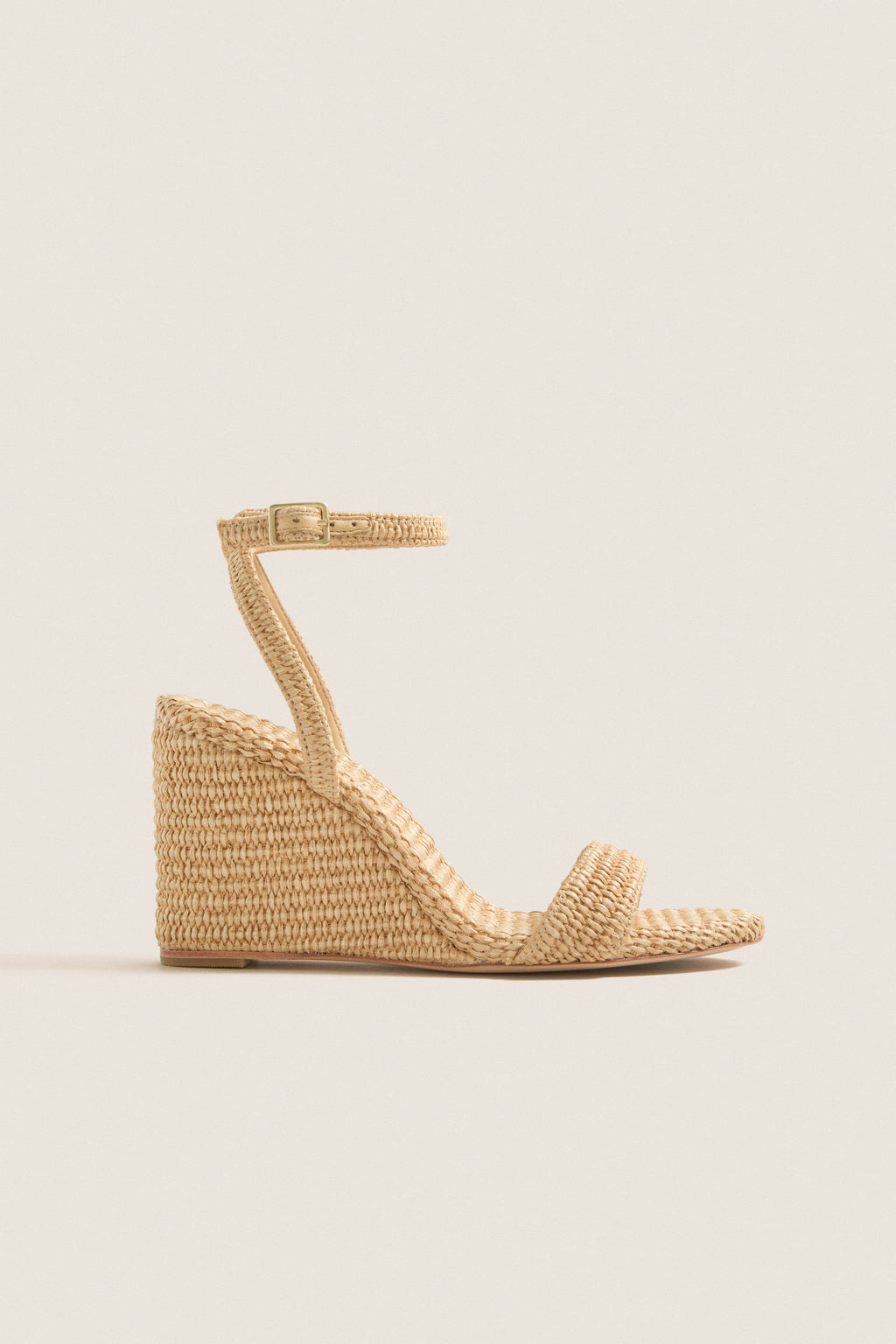 Natural Chunky Raffia Gavi Wedges