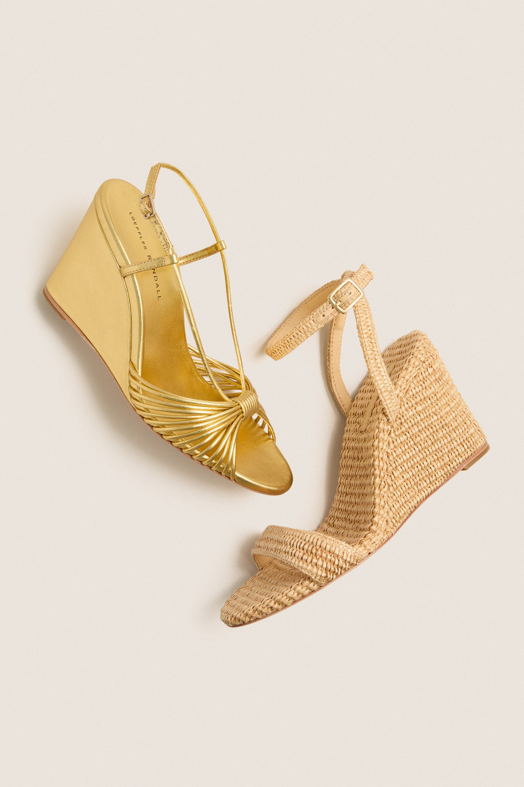 Natural Chunky Raffia Gavi Wedges