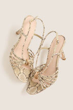 Natural Snake Mareka Heels