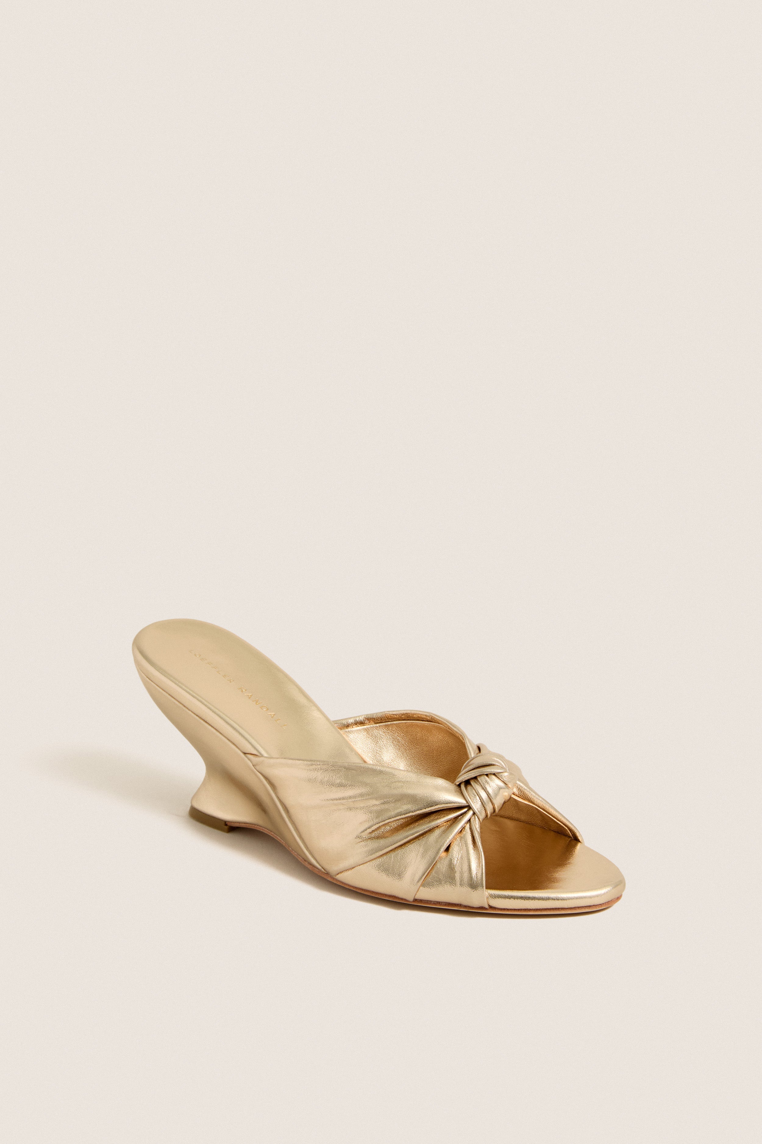 Champagne Metallic Marsy Wedges