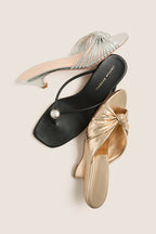 Champagne Metallic Marsy Wedges