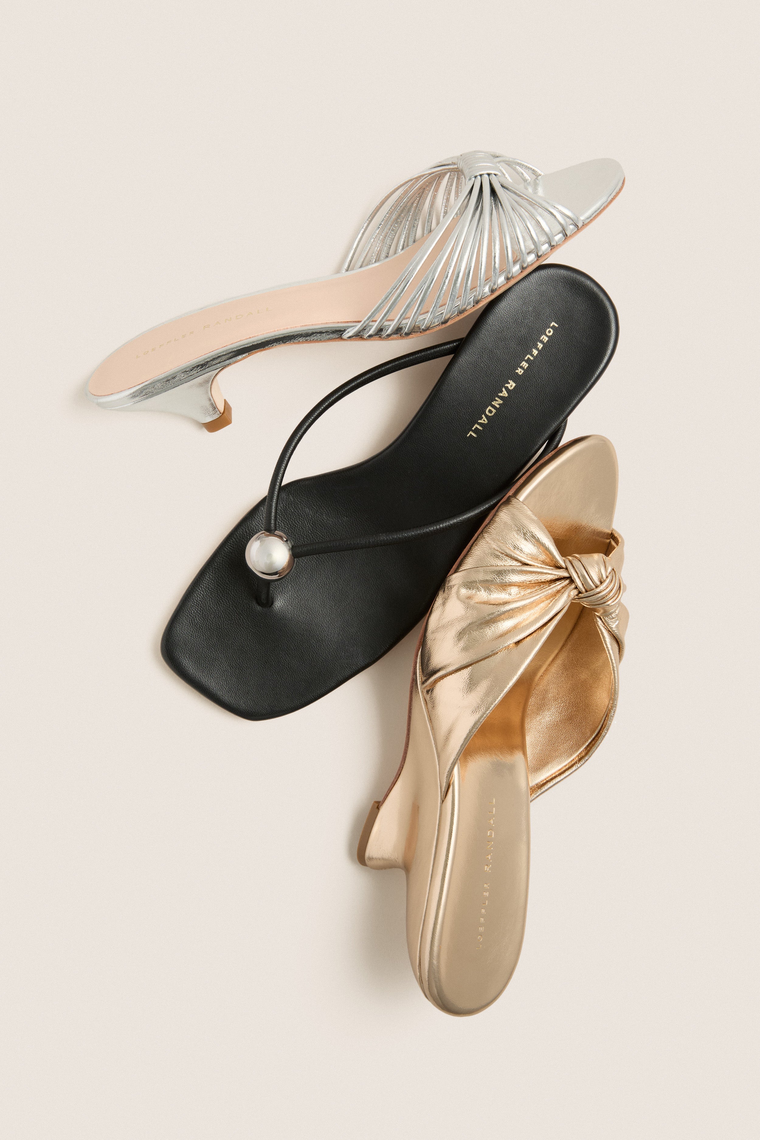 Champagne Metallic Marsy Wedges