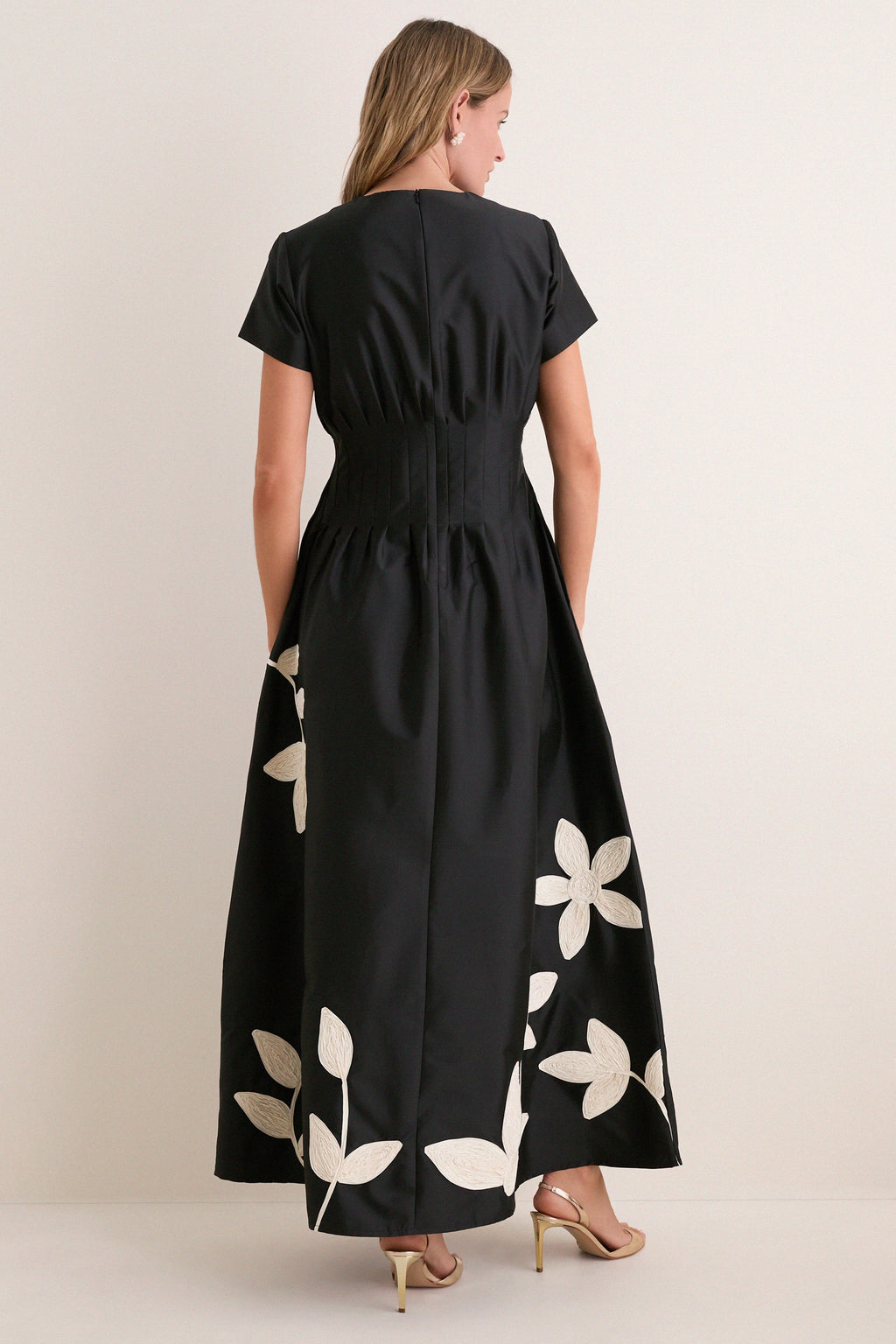 Onyx and Ivory Tape Marvis Maxi Dress