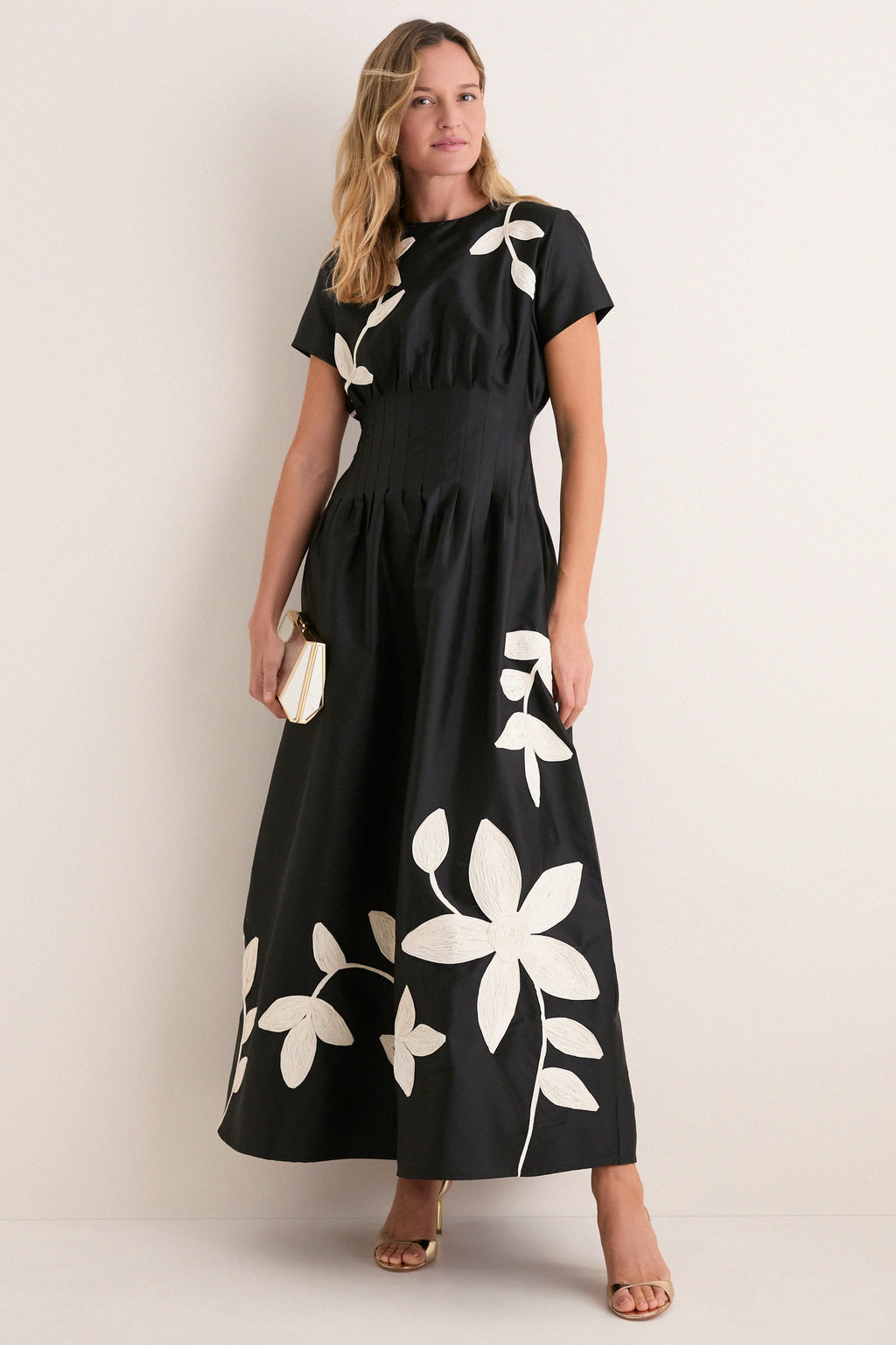 Onyx and Ivory Tape Marvis Maxi Dress