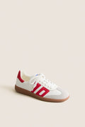 Red Suede Cloud Sneakers