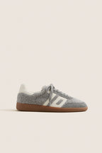 Sea White Teddy Sneakers