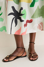 Chocolate Kenley Vinyl Sandals