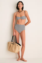 Tuxedo Plaid Ingrid Bikini Top