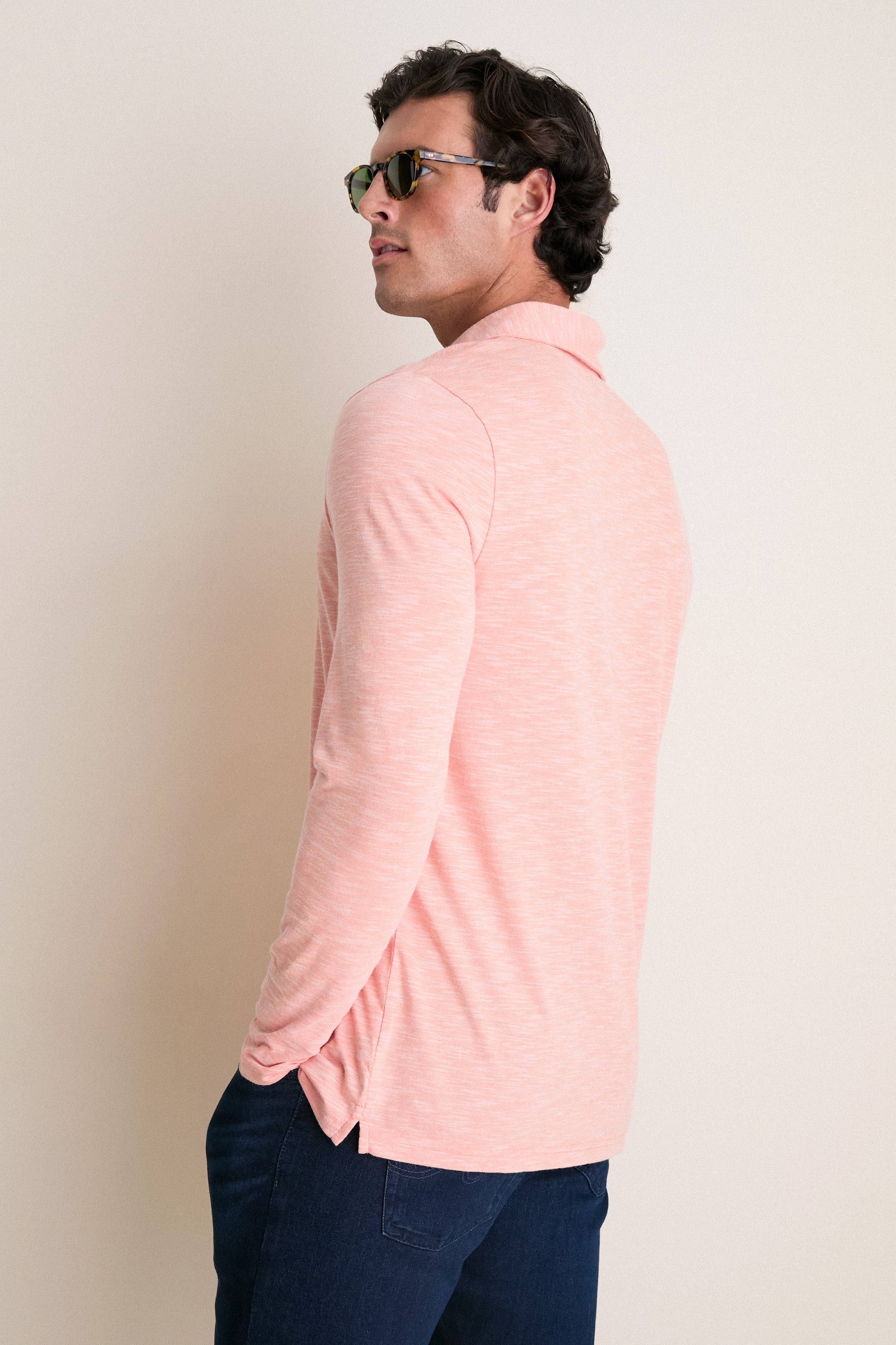 Shell Phone Brrr Long Sleeve Range Polo