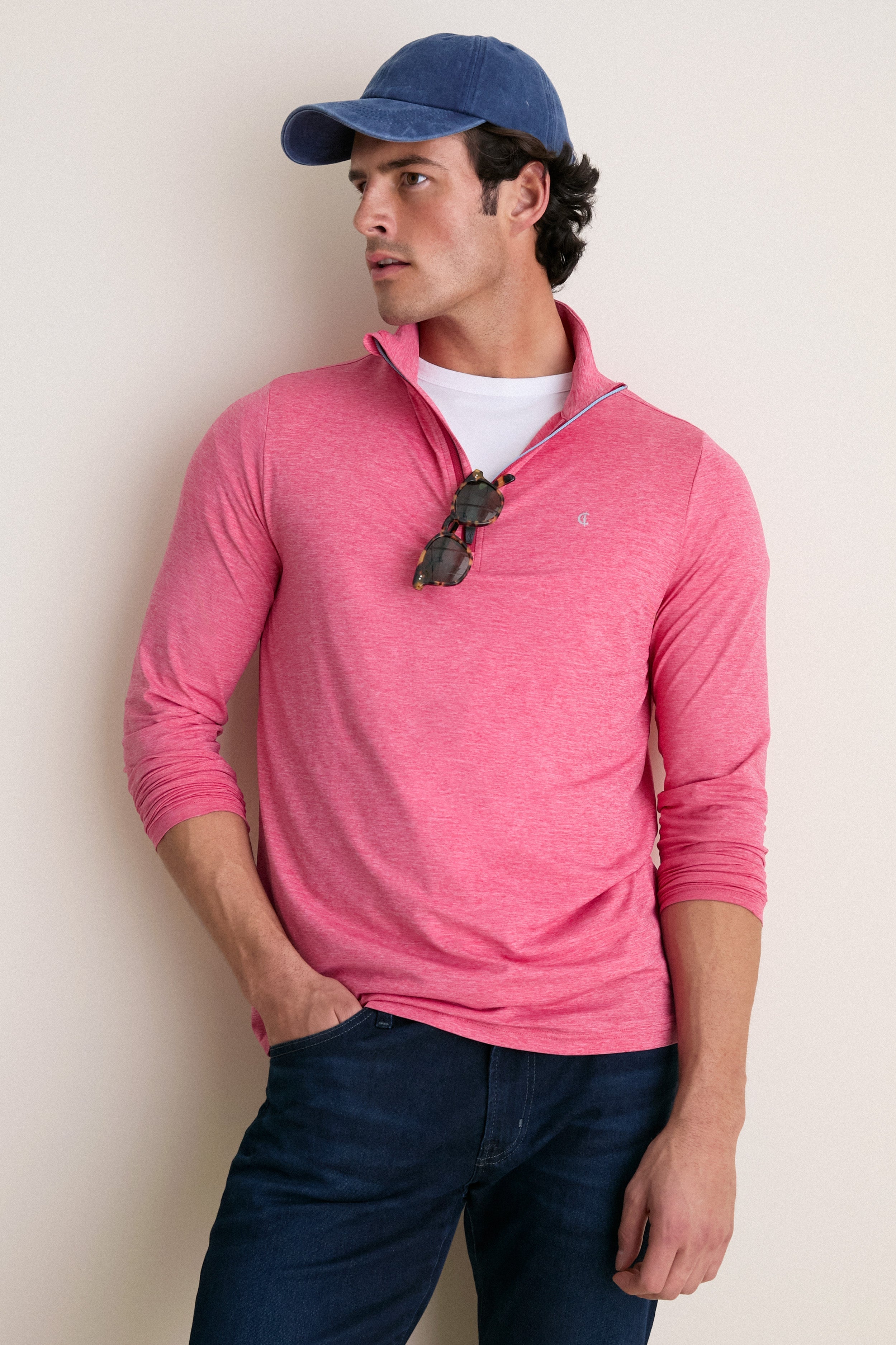 Heathered Red Featherweight Performance Pullover