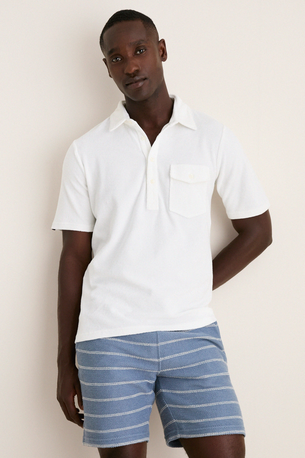 White Lotus Terrycloth Players Shirt