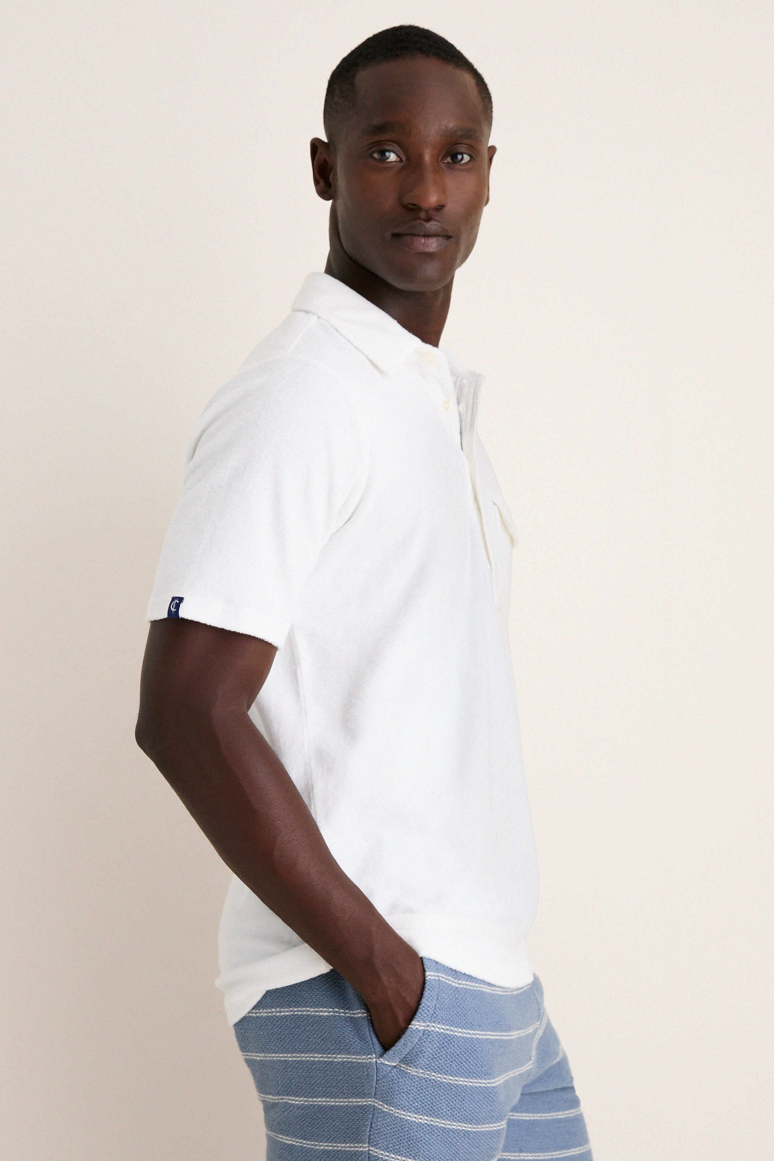 White Lotus Terrycloth Players Shirt