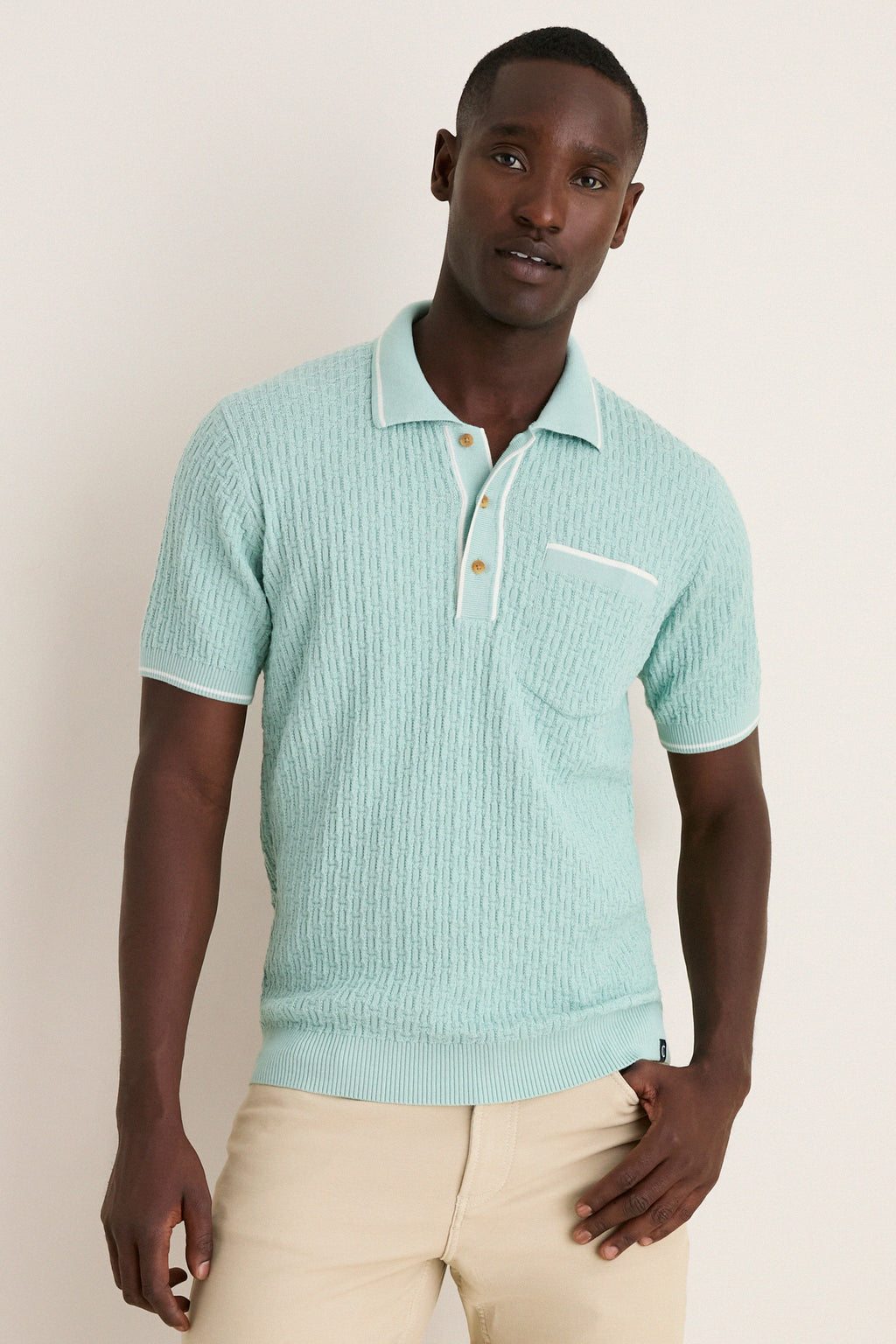 Mist Bungalow Sweater Polo
