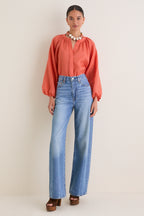 Terracotta Sawyer Blouse
