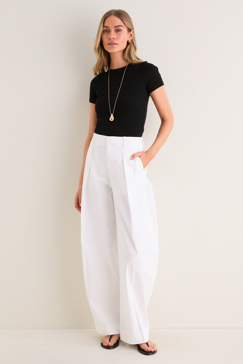 White Elias Pant