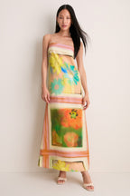 Superbloom Scarf Laura Linen Dress