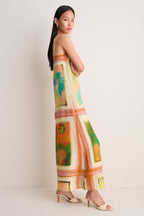 Superbloom Scarf Laura Linen Dress