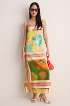 Superbloom Scarf Laura Linen Dress