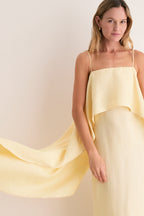 Butter Valencia Linen Dress