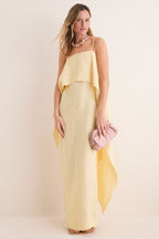 Butter Valencia Linen Dress