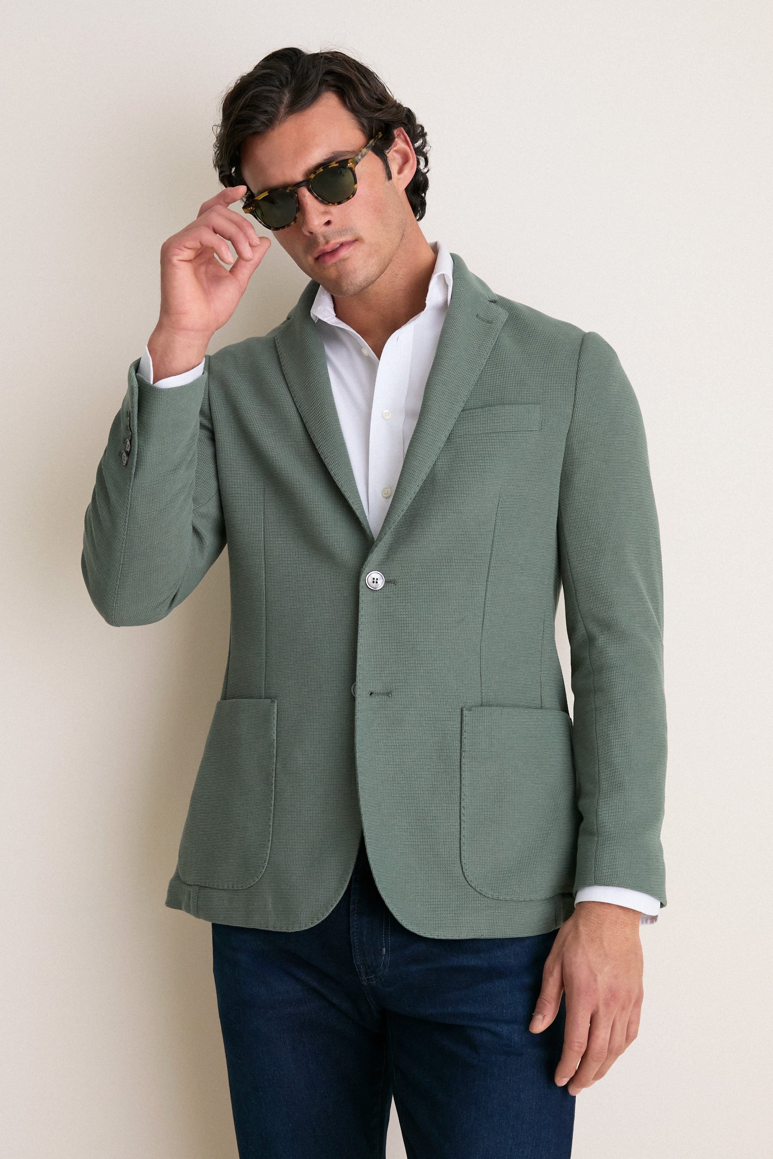 Sage Knit Travel Blazer