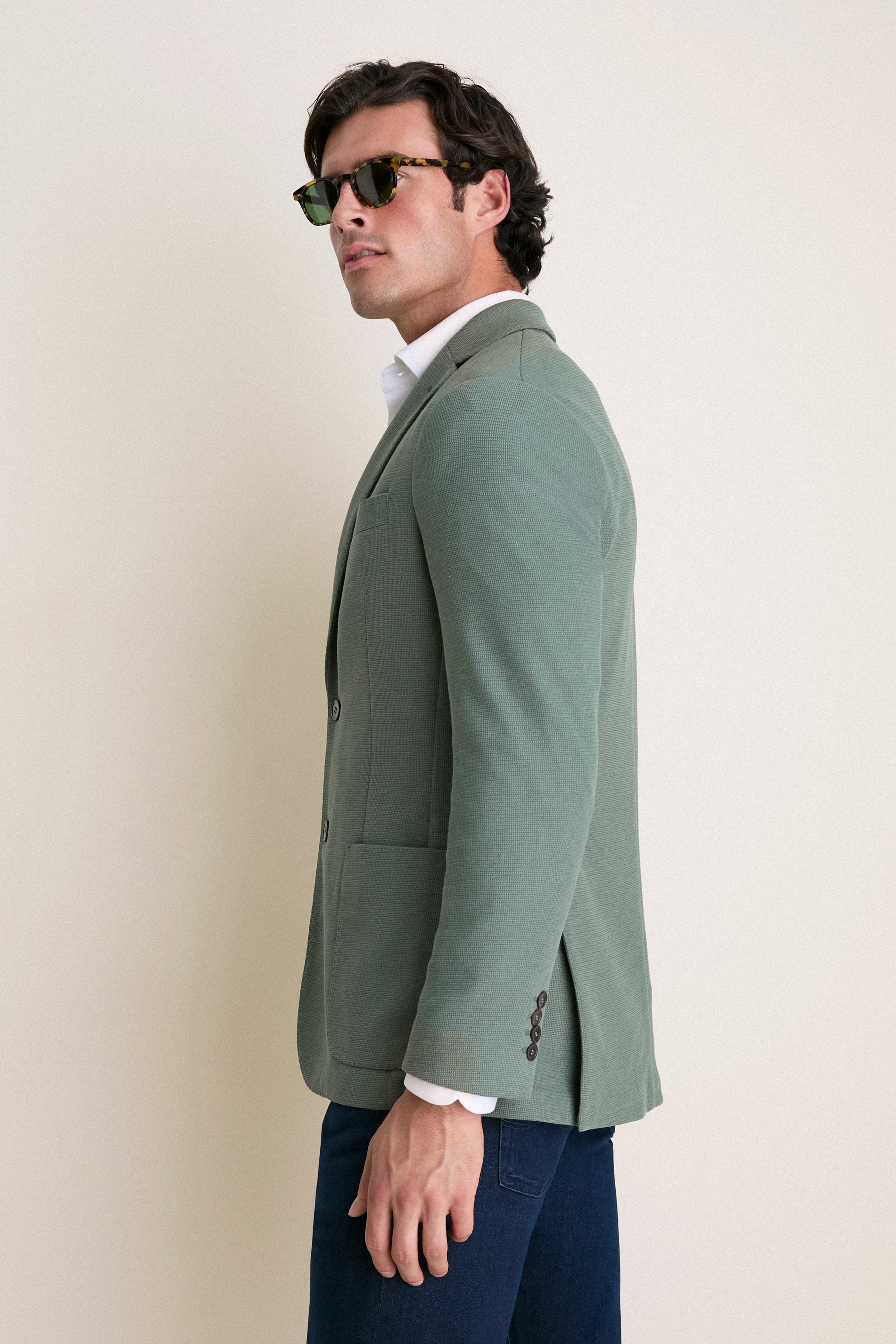 Sage Knit Travel Blazer