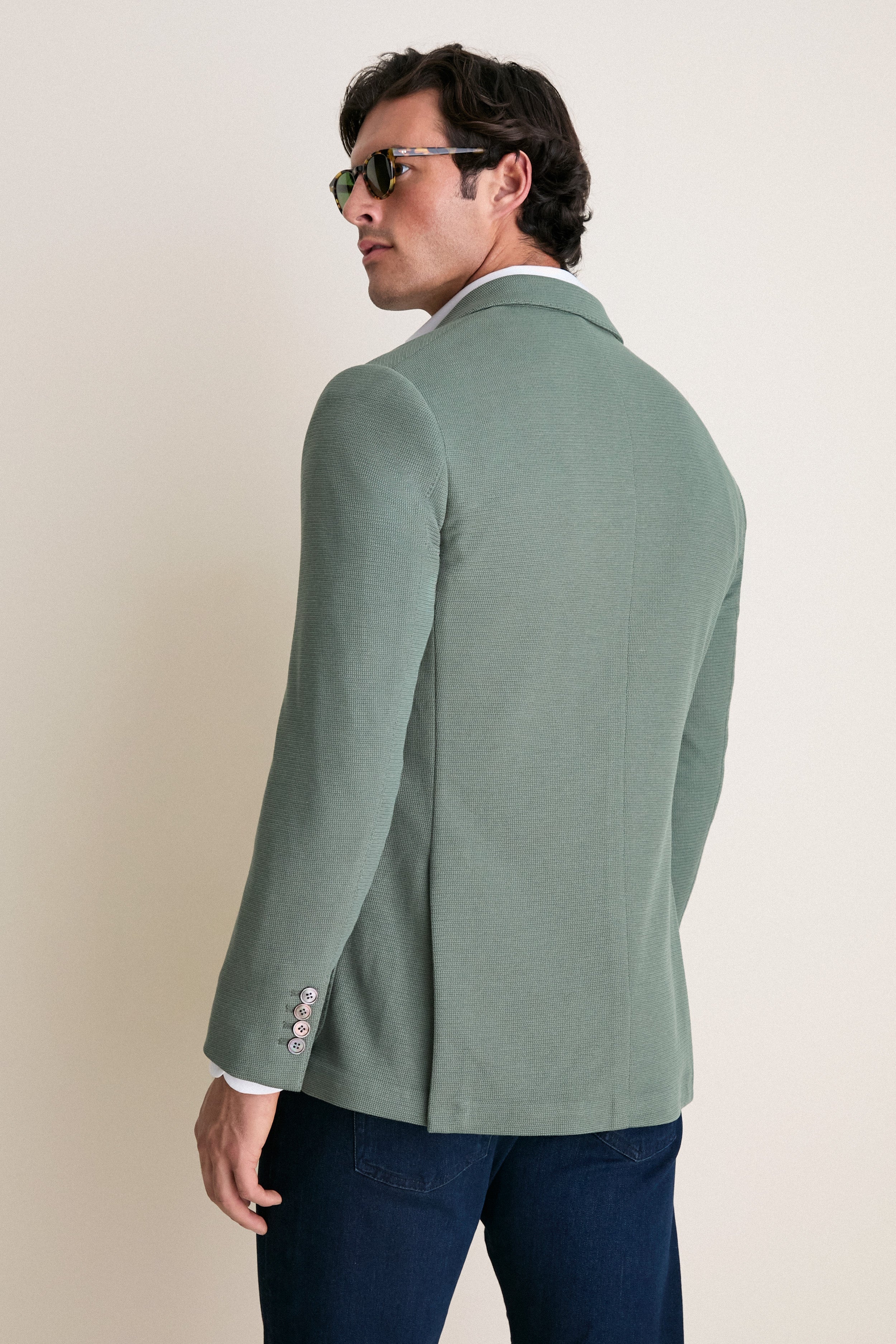 Sage Knit Travel Blazer