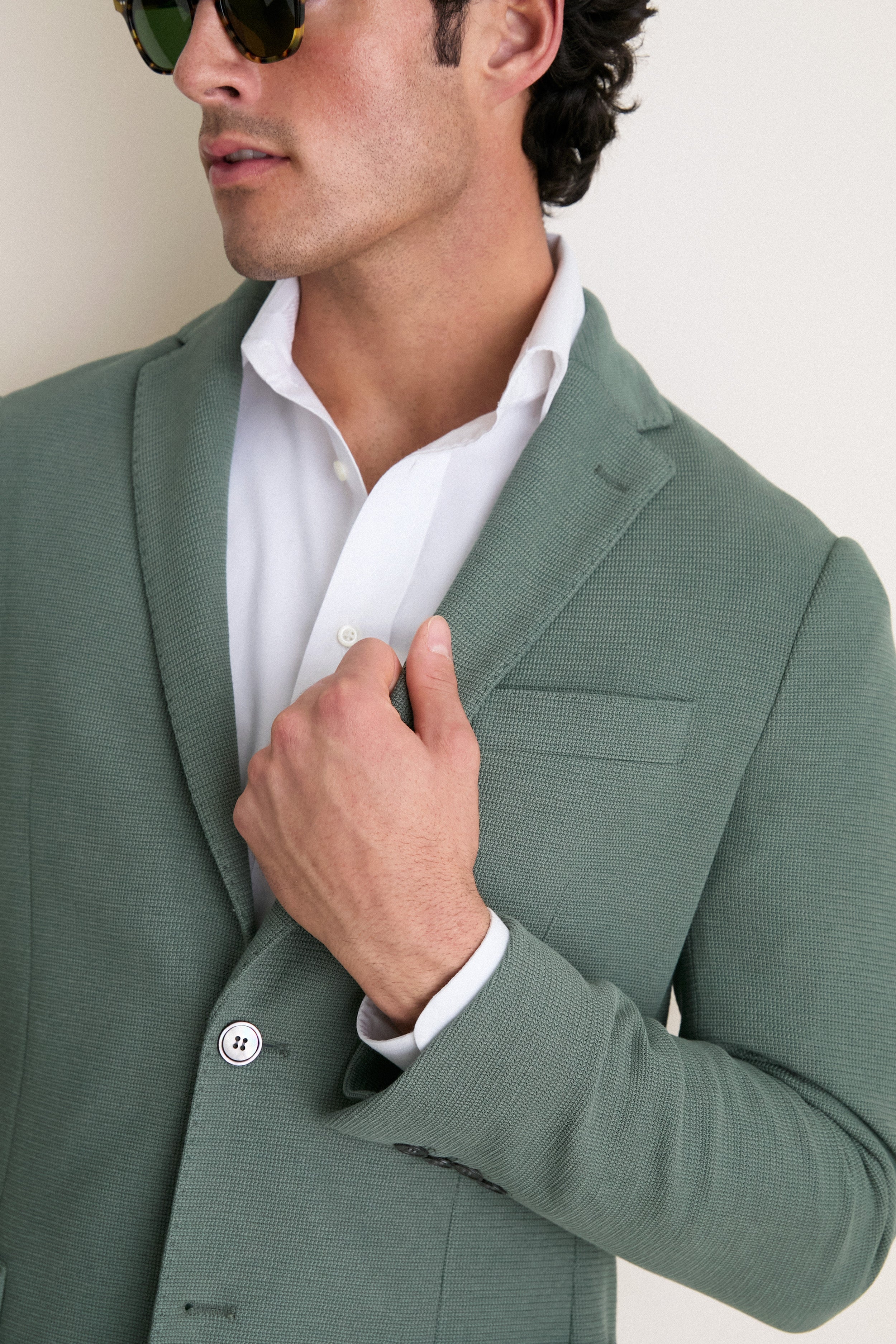 Sage Knit Travel Blazer