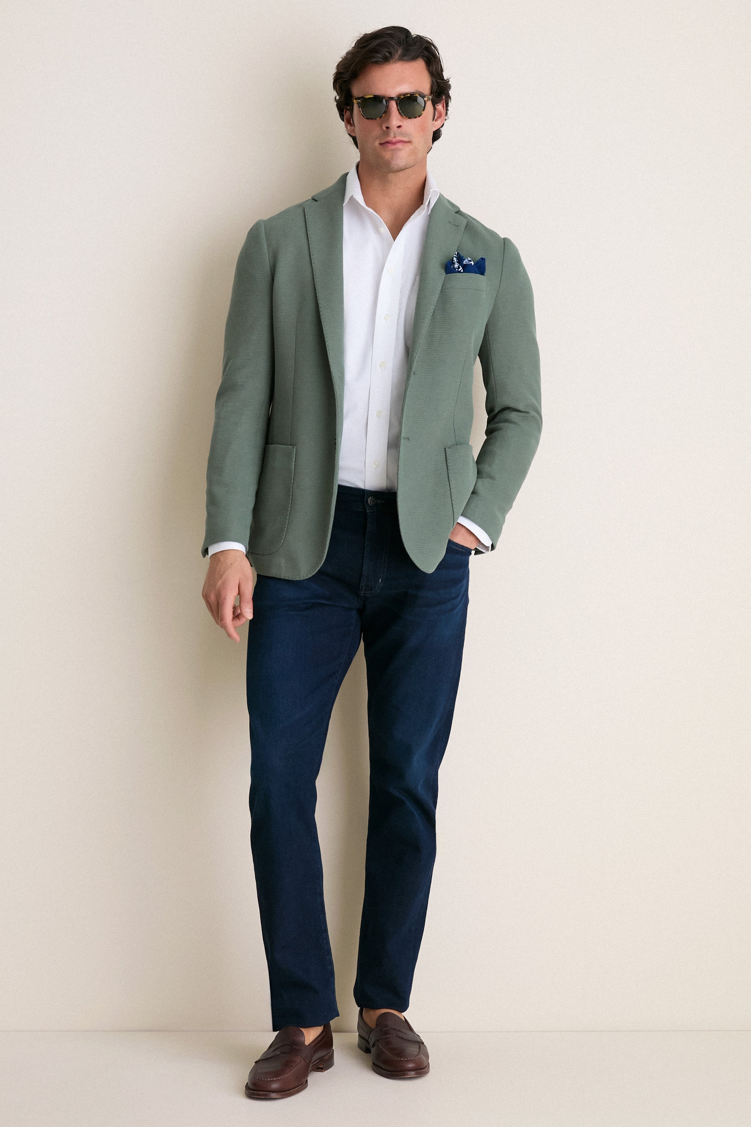 Sage Knit Travel Blazer