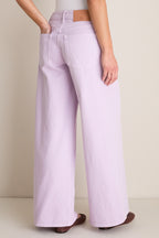 Wisteria Zephyr Mid Rise Wide Leg Jean