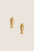 Gold Anchovy Earrings