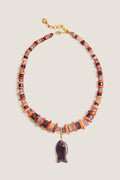 Amethyst and Shell Coastal Muse Necklace
