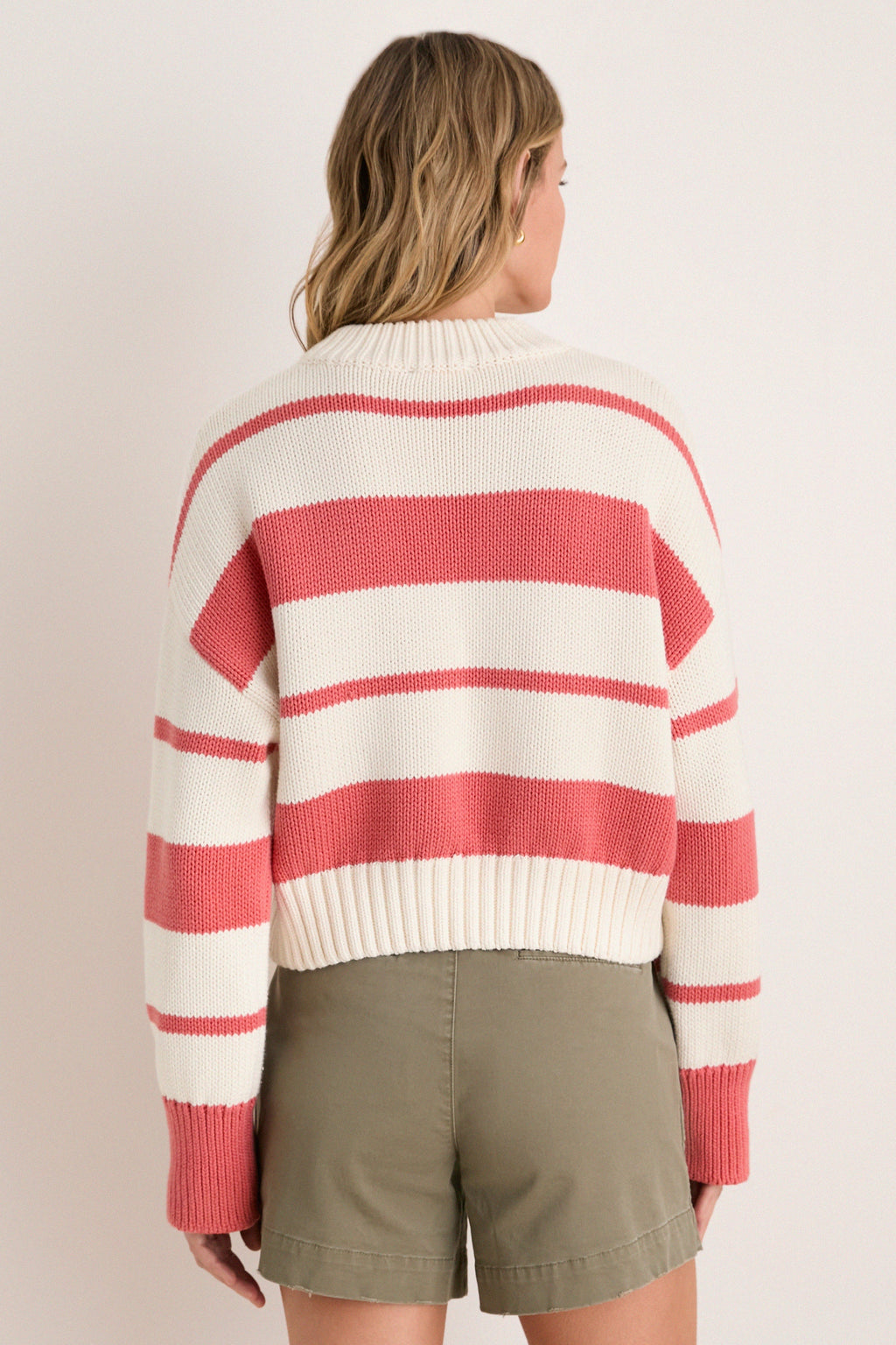 Nantucket Reds Stripe Cotton Brooks Sweater